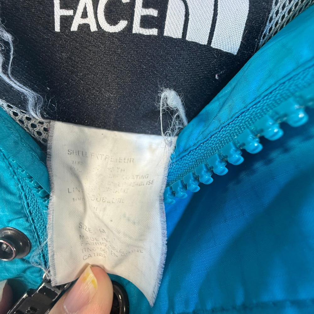 Vintage The North Face 90's Mountain Jacket Teal Purple Colorblock Mens Medium - Picture 4 of 4